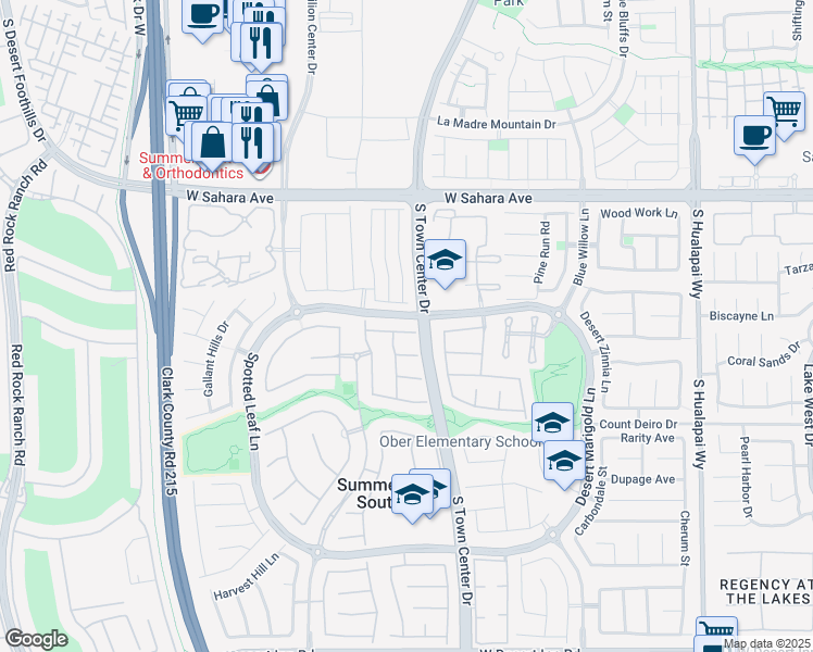 map of restaurants, bars, coffee shops, grocery stores, and more near 10728 Rivendell Avenue in Las Vegas
