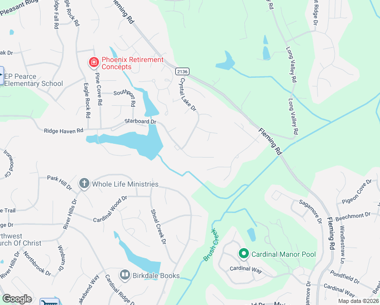 map of restaurants, bars, coffee shops, grocery stores, and more near 5812 Starboard Drive in Greensboro