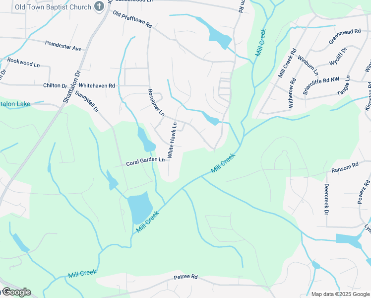 map of restaurants, bars, coffee shops, grocery stores, and more near 110 Fox Lake Court in Winston-Salem