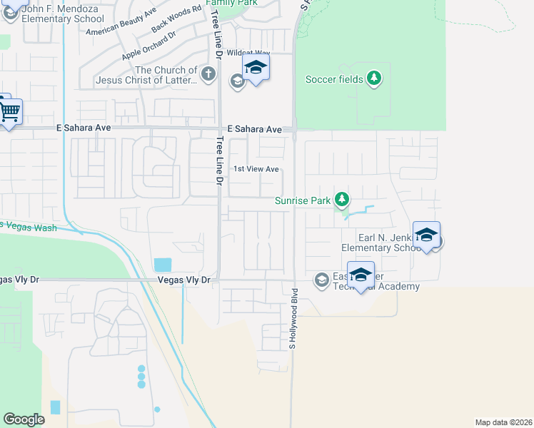 map of restaurants, bars, coffee shops, grocery stores, and more near 6545 Shining Sand Avenue in Las Vegas