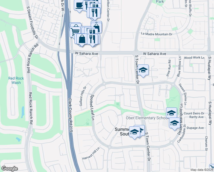 map of restaurants, bars, coffee shops, grocery stores, and more near 10896 Iris Canyon Lane in Las Vegas