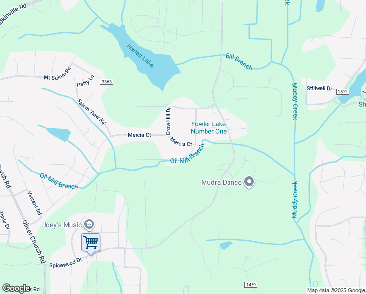 map of restaurants, bars, coffee shops, grocery stores, and more near 5206 Mercia Court in Winston-Salem