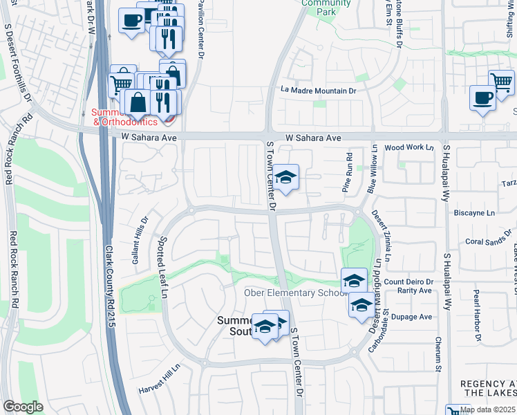 map of restaurants, bars, coffee shops, grocery stores, and more near 2718 Good Fellows Street in Las Vegas