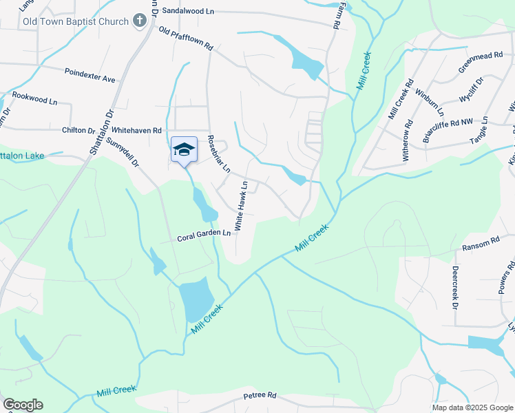 map of restaurants, bars, coffee shops, grocery stores, and more near 110 Fox Lake Ct in Winston-Salem