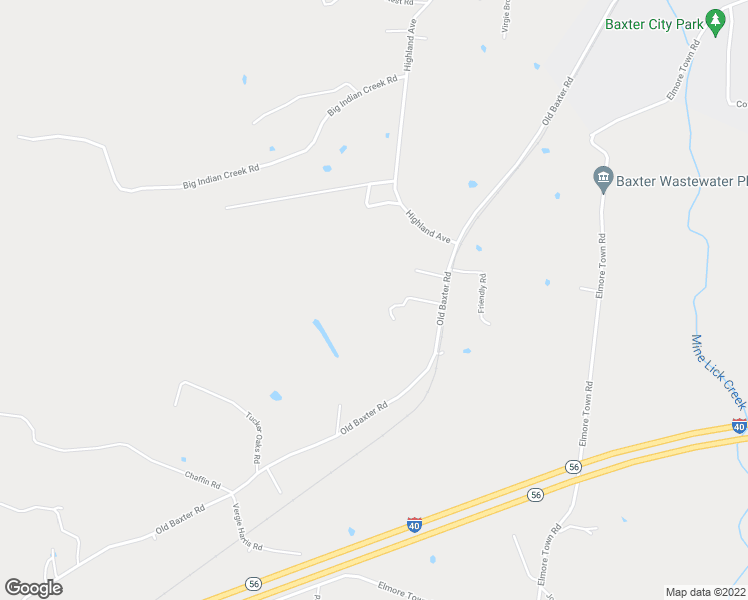 map of restaurants, bars, coffee shops, grocery stores, and more near 7945 Brother in Law Hill Road in Baxter