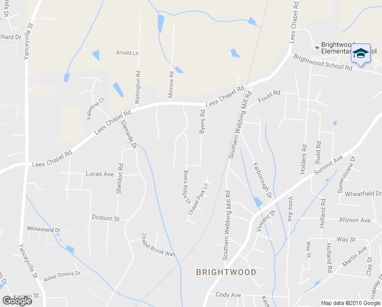 map of restaurants, bars, coffee shops, grocery stores, and more near 4710 Byers Ridge Drive in Greensboro