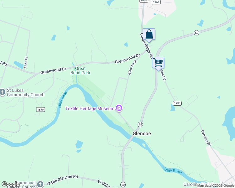 map of restaurants, bars, coffee shops, grocery stores, and more near 2445 Hodges Road in Burlington