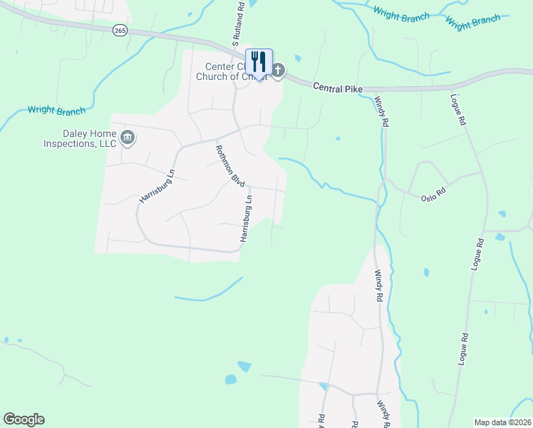 map of restaurants, bars, coffee shops, grocery stores, and more near Rothmon Boulevard in Mount Juliet