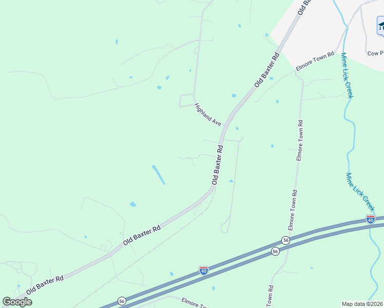map of restaurants, bars, coffee shops, grocery stores, and more near 7945 Brother in Law Hill Road in Baxter