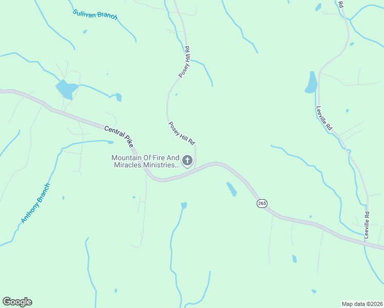 map of restaurants, bars, coffee shops, grocery stores, and more near 2850 Posey Hill Road in Mt. Juliet