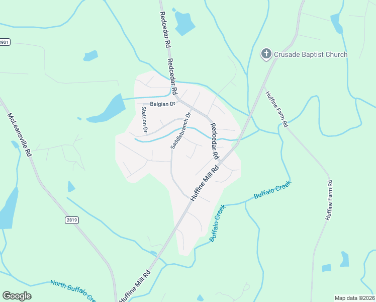 map of restaurants, bars, coffee shops, grocery stores, and more near 4505 Saddler Ct in Gibsonville