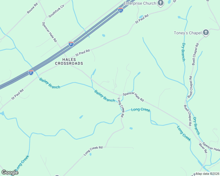 map of restaurants, bars, coffee shops, grocery stores, and more near 5331 Spencer Hale Rd in Morristown