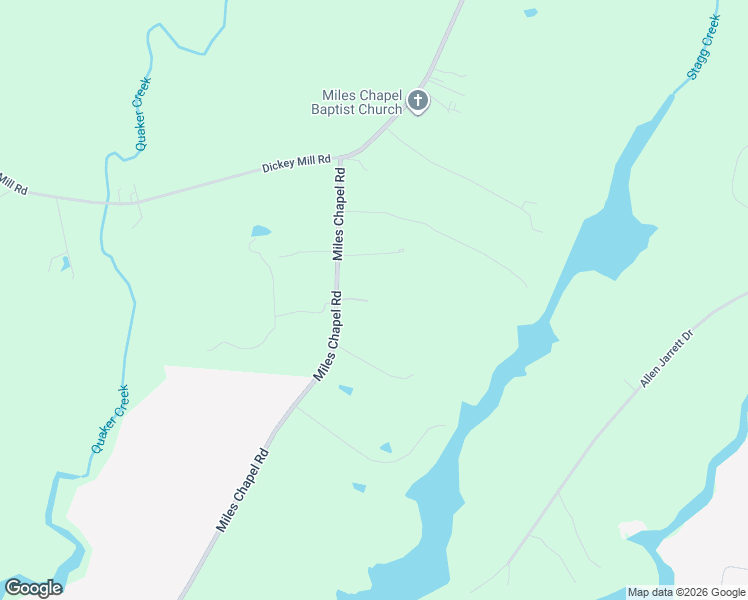 map of restaurants, bars, coffee shops, grocery stores, and more near 2023 Miles Chapel Road in Mebane