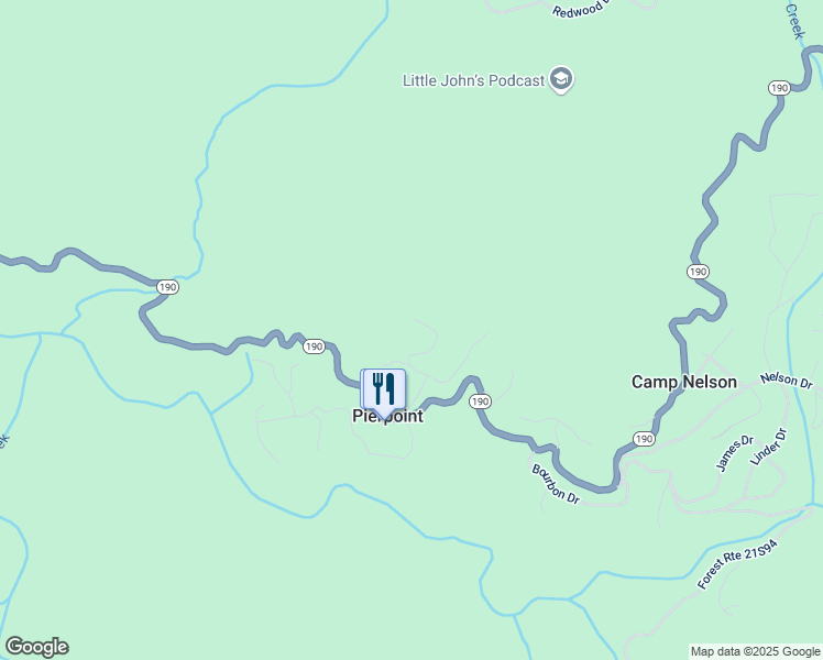 map of restaurants, bars, coffee shops, grocery stores, and more near 439 John Lewis Drive in Springville