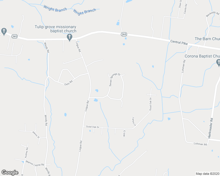 map of restaurants, bars, coffee shops, grocery stores, and more near 158 Seven Springs Drive in Mt. Juliet