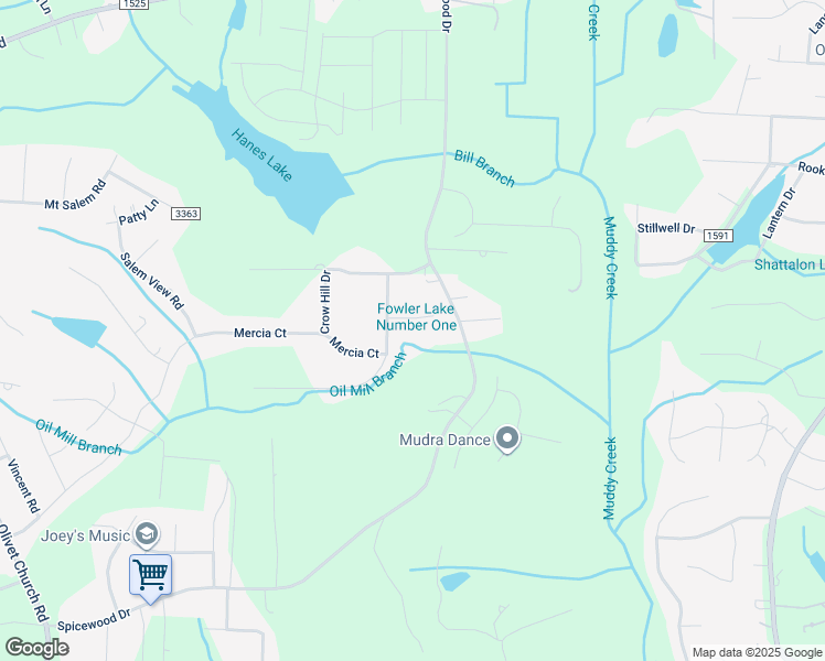 map of restaurants, bars, coffee shops, grocery stores, and more near 5120 Angelia Drive in Winston-Salem