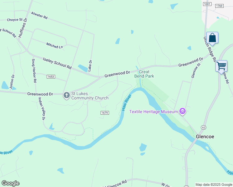 map of restaurants, bars, coffee shops, grocery stores, and more near 552 Indian Valley Dr in Burlington