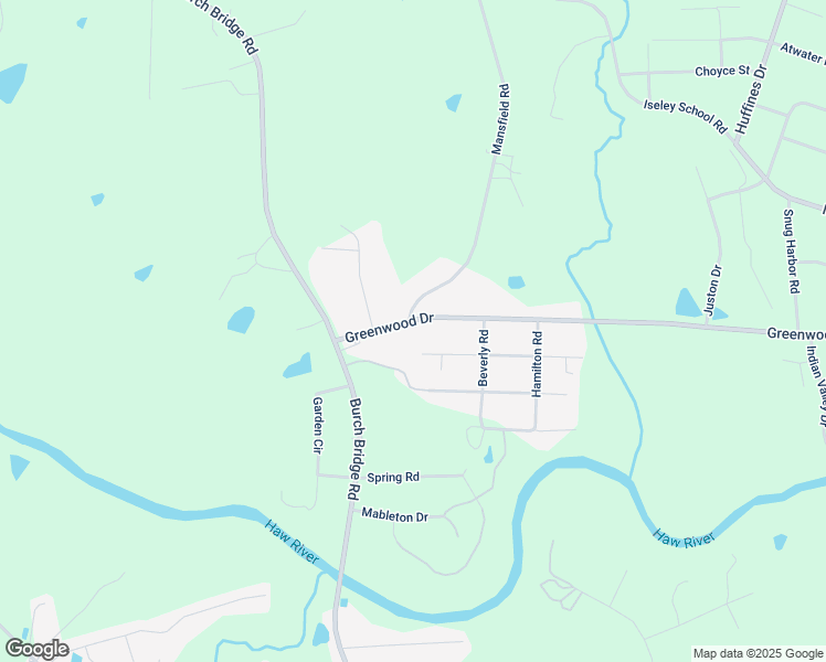 map of restaurants, bars, coffee shops, grocery stores, and more near 1403 Greenwood Drive in Burlington
