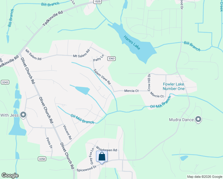 map of restaurants, bars, coffee shops, grocery stores, and more near 5380 Mercia Court in Winston-Salem