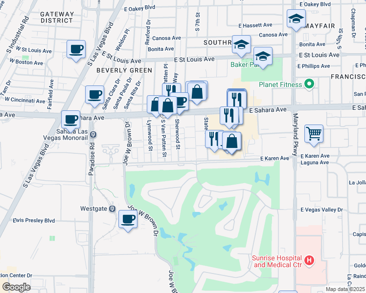 map of restaurants, bars, coffee shops, grocery stores, and more near in Winchester