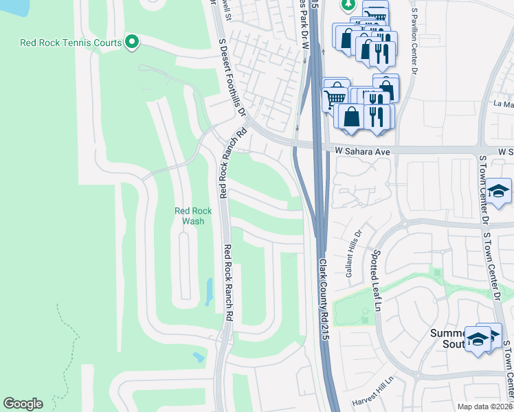 map of restaurants, bars, coffee shops, grocery stores, and more near 11352 Golden Chestnut Place in Las Vegas