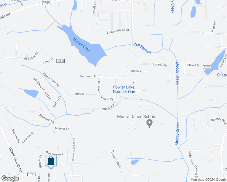 map of restaurants, bars, coffee shops, grocery stores, and more near 2661 Wessex Road in Winston-Salem