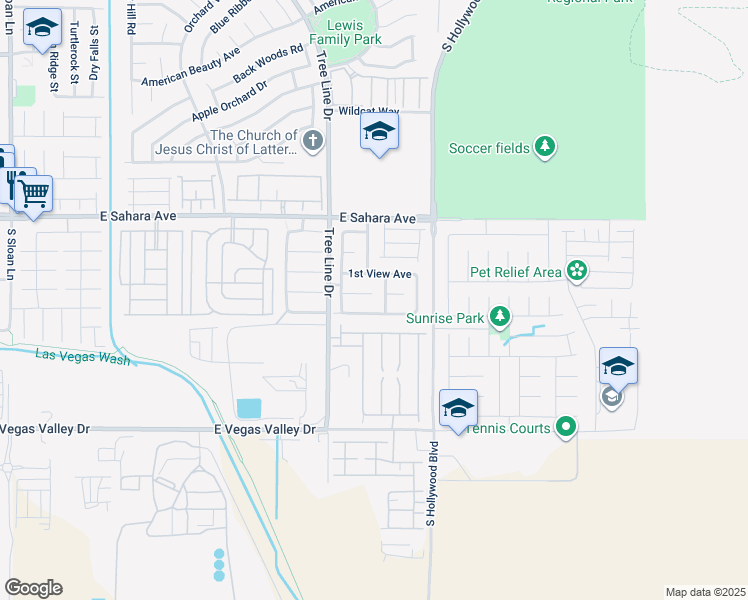 map of restaurants, bars, coffee shops, grocery stores, and more near 6489 Dune Point Court in Las Vegas