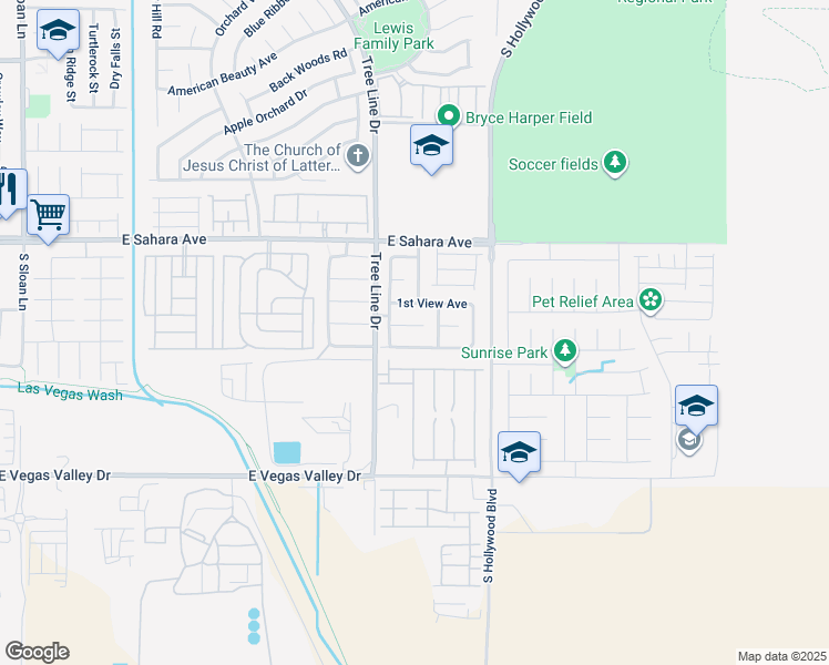 map of restaurants, bars, coffee shops, grocery stores, and more near 6471 Dune Point Court in Las Vegas