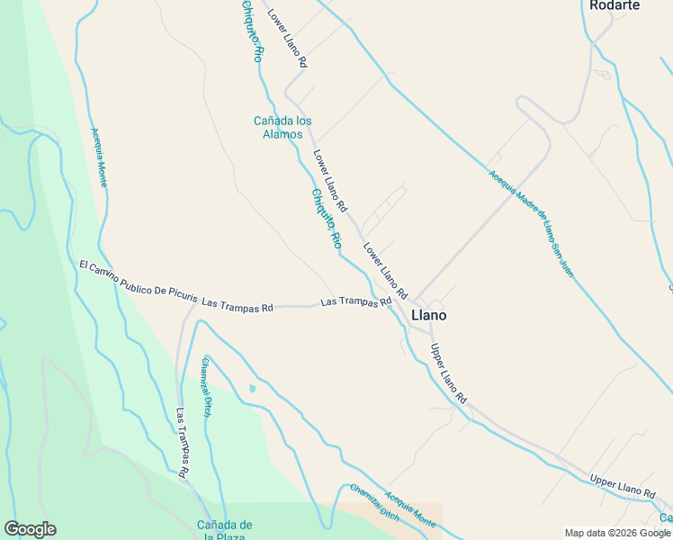 map of restaurants, bars, coffee shops, grocery stores, and more near Lower Llano Road in Vadito