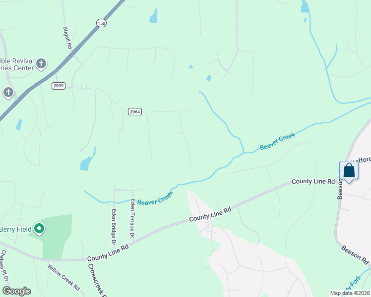 map of restaurants, bars, coffee shops, grocery stores, and more near 1420 Forsyth Road in Kernersville
