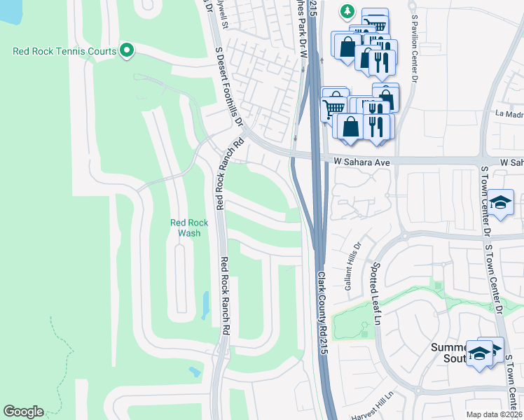 map of restaurants, bars, coffee shops, grocery stores, and more near 11310 Winter Cottage Place in Las Vegas