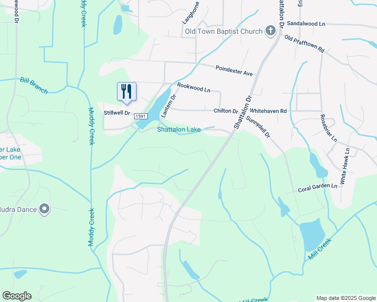 map of restaurants, bars, coffee shops, grocery stores, and more near 3930 Walnut Hills Drive in Winston-Salem