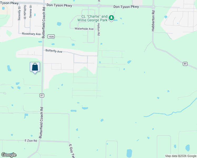 map of restaurants, bars, coffee shops, grocery stores, and more near 4585 Hylton Road in Springdale