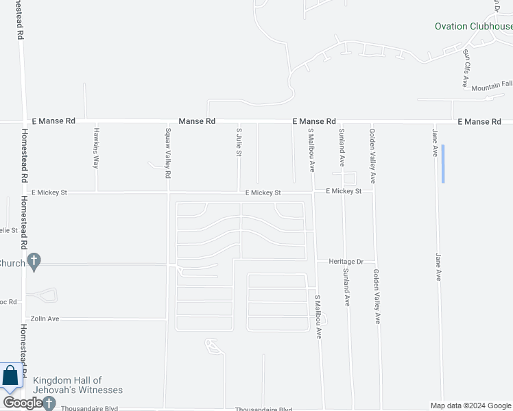 map of restaurants, bars, coffee shops, grocery stores, and more near 3813 East Gunnison Avenue in Pahrump