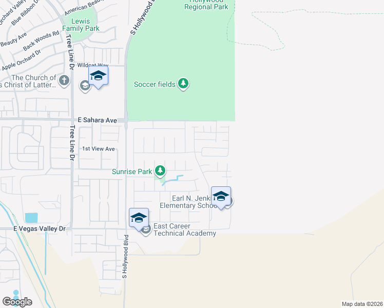 map of restaurants, bars, coffee shops, grocery stores, and more near 2621 Rainbow River Drive in Las Vegas