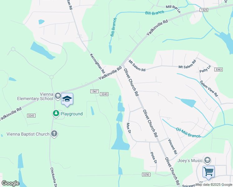 map of restaurants, bars, coffee shops, grocery stores, and more near Shelwin Court in Winston-Salem