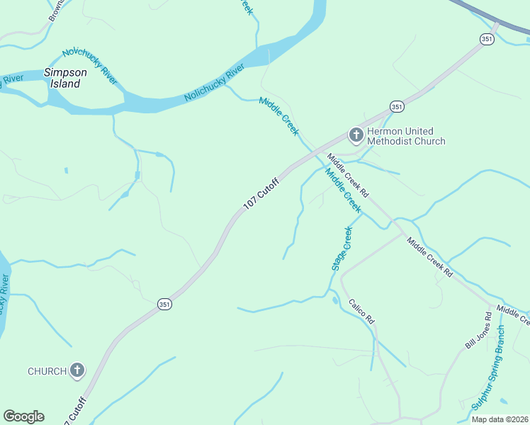 map of restaurants, bars, coffee shops, grocery stores, and more near 2127 107 Cutoff in Afton