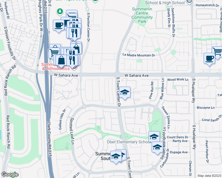 map of restaurants, bars, coffee shops, grocery stores, and more near 2653 Cottonwillow St in Las Vegas