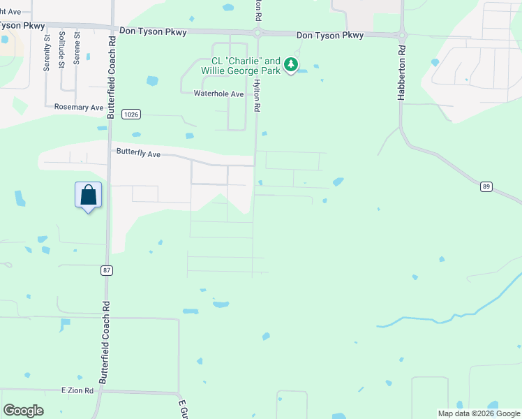 map of restaurants, bars, coffee shops, grocery stores, and more near 4585 Hylton Road in Springdale