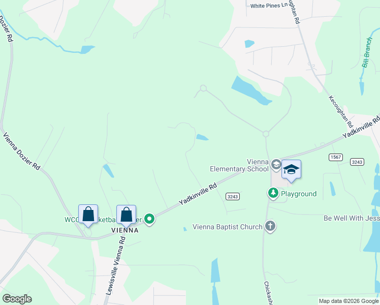 map of restaurants, bars, coffee shops, grocery stores, and more near 5961 Hauser Farm Road in Pfafftown