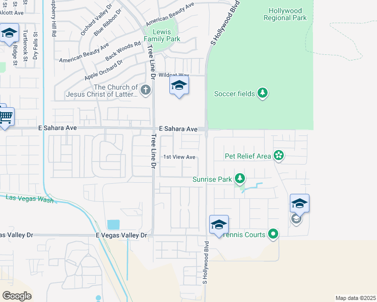 map of restaurants, bars, coffee shops, grocery stores, and more near 6537 East Coronado Canyon Avenue in Las Vegas