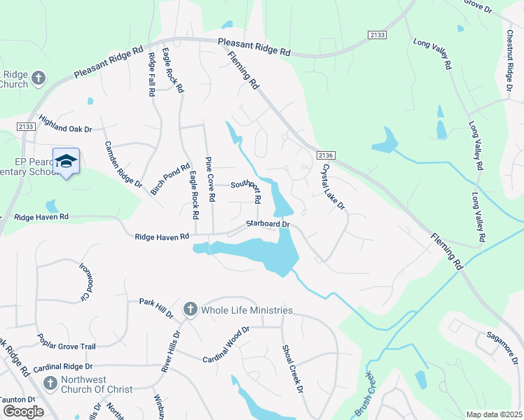 map of restaurants, bars, coffee shops, grocery stores, and more near 4400 Southport Road in Greensboro