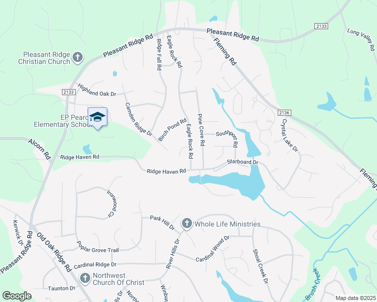 map of restaurants, bars, coffee shops, grocery stores, and more near 6301 Bonnybrook Court in Greensboro