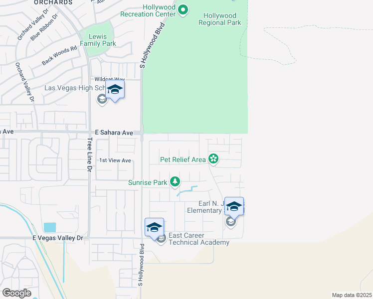 map of restaurants, bars, coffee shops, grocery stores, and more near 2565 Coral Sky Court in Las Vegas