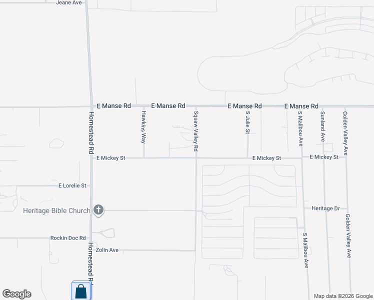 map of restaurants, bars, coffee shops, grocery stores, and more near 5150 Squaw Valley Road in Pahrump