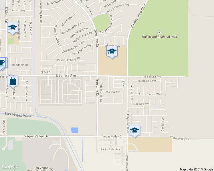 map of restaurants, bars, coffee shops, grocery stores, and more near 2522 Rosy Sunrise Street in Las Vegas