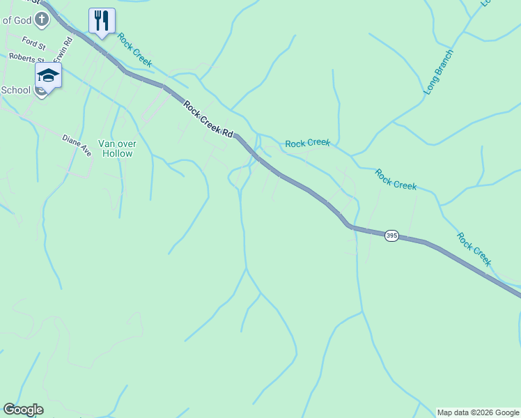 map of restaurants, bars, coffee shops, grocery stores, and more near 810 Dogwood Drive in Erwin