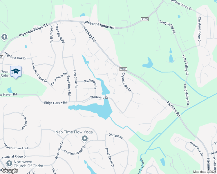 map of restaurants, bars, coffee shops, grocery stores, and more near 4423 Cove Cay Lane in Greensboro