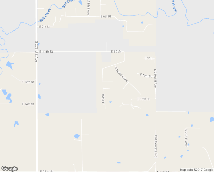 map of restaurants, bars, coffee shops, grocery stores, and more near 1361 South 281 East Avenue in Catoosa