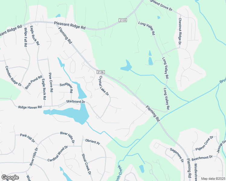 map of restaurants, bars, coffee shops, grocery stores, and more near 6005 Crystal Spring Court in Greensboro